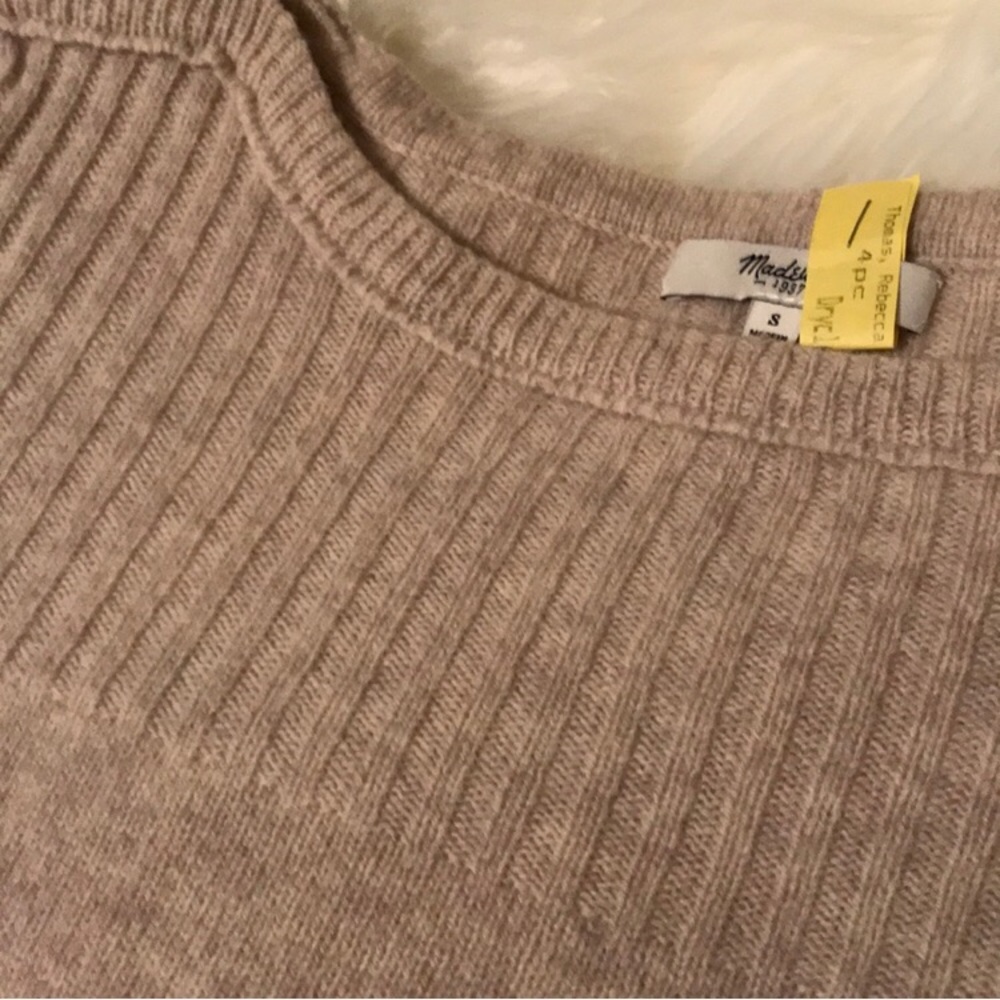 Madewell Pinewood Pullover Side Button Boatneck S… - image 5